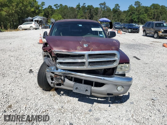 2001 Dodge Dakota Sport with VIN 1B7GL22N11S237838, listed as a Copart auction lot 75295524 with 0 mi miles and Salvage Title. Bid and sale history available at carsss.com. Image 5.