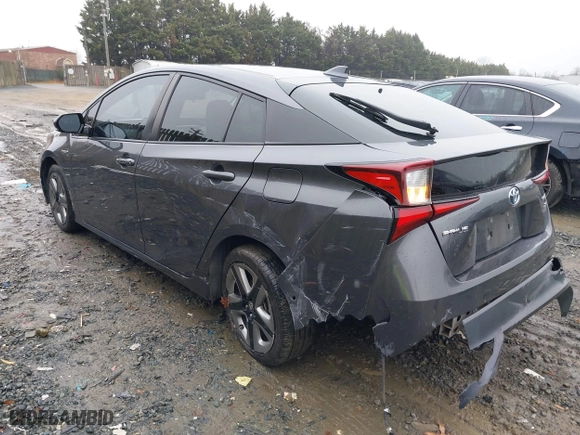 2019 Toyota Prius L Eco with VIN JTDKARFU8K3085918, listed as a IAAI auction lot 41107891 with 166,295 mi miles. Bid and sale history available at carsss.com. Image 3.