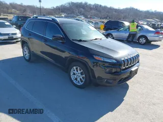 2016 Jeep Cherokee Latitude with VIN 1C4PJLCB8GW330017, listed as a IAAI auction lot 41444346 with 354,212 mi miles. Bid and sale history available at carsss.com. Image 1.
