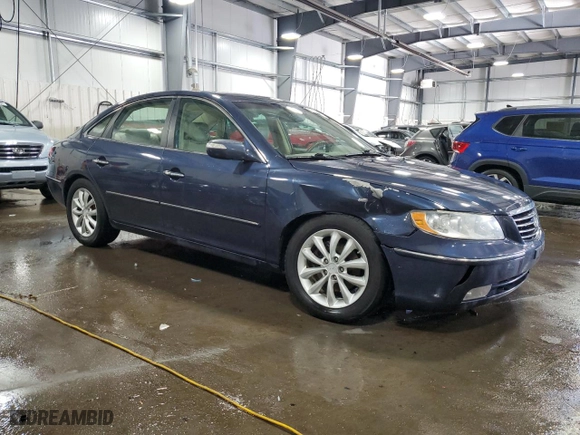 2008 Hyundai Azera Limited with VIN KMHFC46F78A257307, listed as a Copart auction lot 89116265 with 131,527 mi miles and Salvage Title. Bid and sale history available at carsss.com. Image 4.