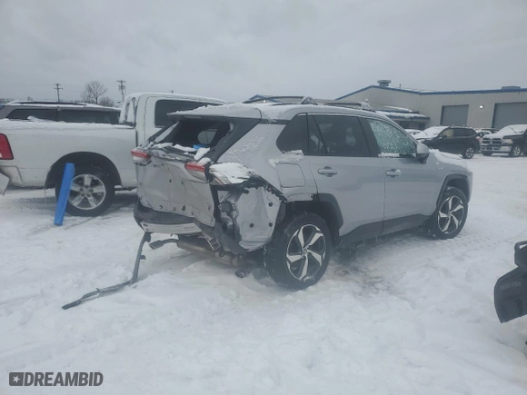 2022 Toyota RAV4 Prime SE with VIN JTMAB3FV1ND093579, listed as a Copart auction lot 43110625 with NaN miles and Salvage Title. Bid and sale history available at carsss.com. Image 3.