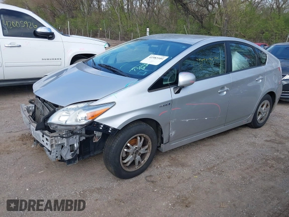 2011 Toyota Prius I with VIN JTDKN3DU9B0268301, listed as a IAAI auction lot 41983104 with 172,883 mi miles. Bid and sale history available at carsss.com. Image 19.