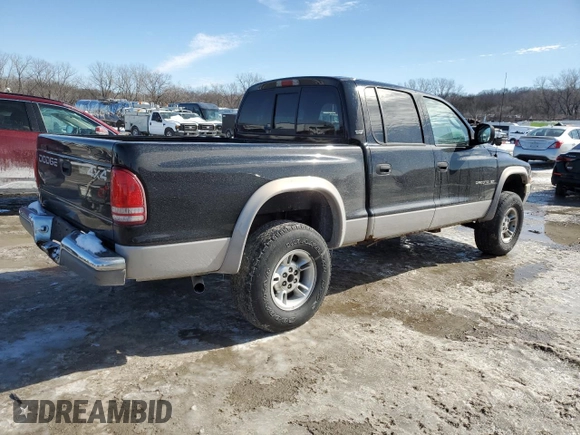 2000 Dodge Dakota Sport with VIN 1B7GG2AN5YS608922, listed as a Copart auction lot 45783305 with 148,064 mi miles and Clean Title. Bid and sale history available at carsss.com. Image 3.