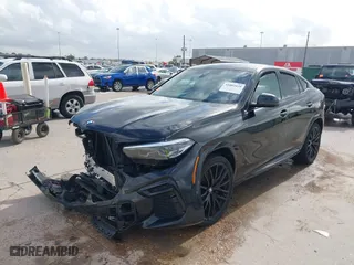 2022 BMW X6 xDrive40i with VIN 5UXCY6C01N9K61756, listed as a IAAI auction lot 41083429 with 53,132 mi miles. Bid and sale history available at carsss.com. Image 19.