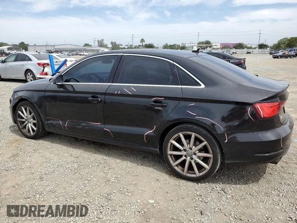 2015 Audi A3 Premium Plus with VIN WAUCCGFFXF1004887, listed as a Copart auction lot 56166895 with 140,022 mi miles and Salvage title. Bid and sale history available at DreamBid. Image 2.