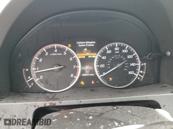 2016 Acura RDX Advance with VIN 5J8TB3H75GL004355, listed as a Copart auction lot 43112275 with 108,297 mi miles and Salvage title. Bid and sale history available at DreamBid. Image 9.