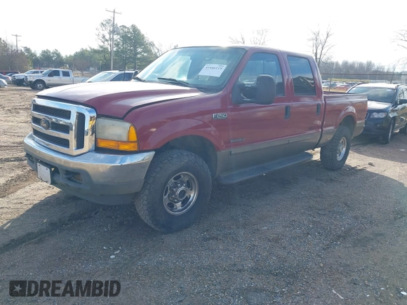 2002 Ford Super Duty F-250 XL with VIN 1FTNW21F02EC21350, listed as a IAAI auction lot 41446119 with 369,900 mi miles. Bid and sale history available at carsss.com. Image 2.
