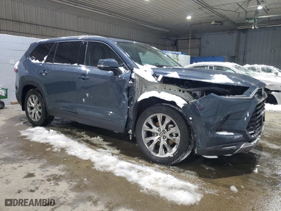2024 Toyota Grand Highlander Hybrid XLE with VIN 5TDACAB59RS012958, listed as a Copart auction lot 42988885 with 15,567 mi miles and Salvage Title. Bid and sale history available at carsss.com. Image 4.
