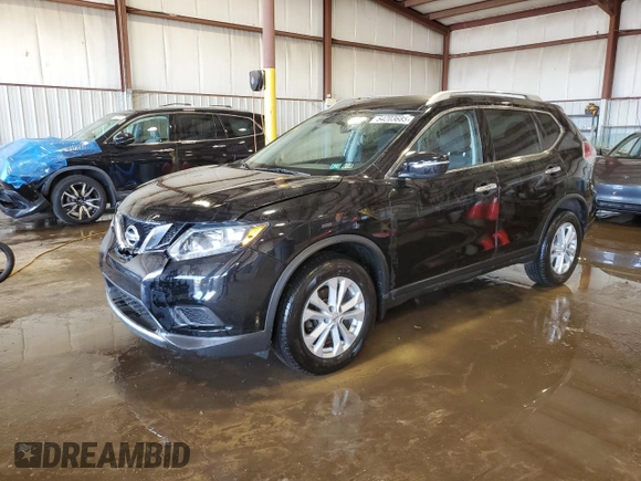 2015 Nissan Rogue SV with VIN KNMAT2MV0FP539344, listed as a Copart auction lot 54203685 with 173,041 mi miles and Salvage Title. Bid and sale history available at carsss.com. Image 1.