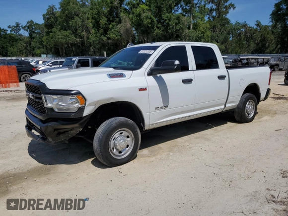 2022 Ram 2500 Tradesman with VIN 3C6UR4CJ7NG356300, listed as a Copart auction lot 57221305 with 33,230 mi miles and Salvage title. Bid and sale history available at DreamBid. Image 1.