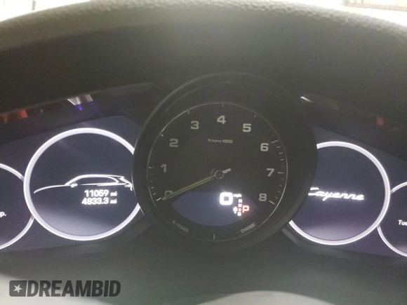 2022 Porsche Cayenne E-Hybrid with VIN WP1AE2AY9NDA27007, listed as a Copart auction lot 89154955 with 11,059 mi miles and Salvage title. Bid and sale history available at DreamBid. Image 9.