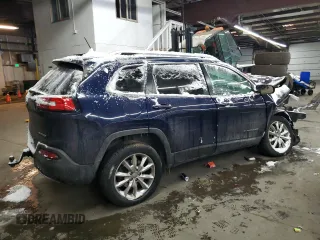 2014 Jeep Cherokee Limited with VIN 1C4PJMDB7EW202563, listed as a Copart auction lot 44465125 with 185,245 mi miles and Non repairable. Bid and sale history available at DreamBid. Image 3.