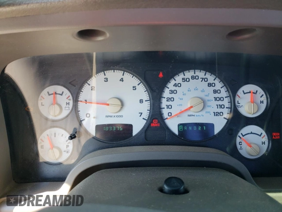 2004 Dodge 1500 ST with VIN 1D7HA16KX4J148967, listed as a Copart auction lot 53748595 with 183,375 mi miles and Clean Title. Bid and sale history available at DreamBid. Image 9.