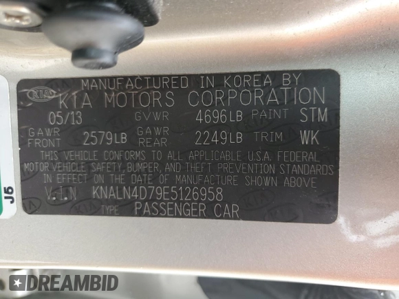 2014 Kia Cadenza Premium with VIN KNALN4D79E5126958, listed as a Copart auction lot 73138304 with 49,163 mi miles and Salvage Title. Bid and sale history available at carsss.com. Image 13.