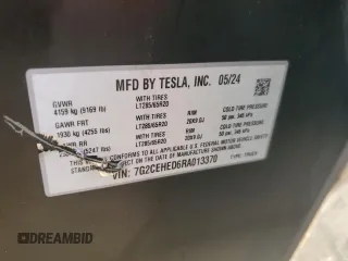 2024 Tesla Cybertruck z VIN 7G2CEHED6RA013370, wystawiony jako Copart lot #83842374 z przebiegiem 58 mil mil oraz Szkody całkowita. Historia ofert i sprzedaży dostępna na DreamBid. Obrazek 12.