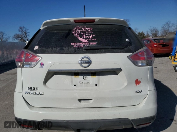 2016 Nissan Rogue SV with VIN KNMAT2MT1GP723093, listed as a Copart auction lot 42909205 with 140,019 mi miles and Salvage Title. Bid and sale history available at carsss.com. Image 6.