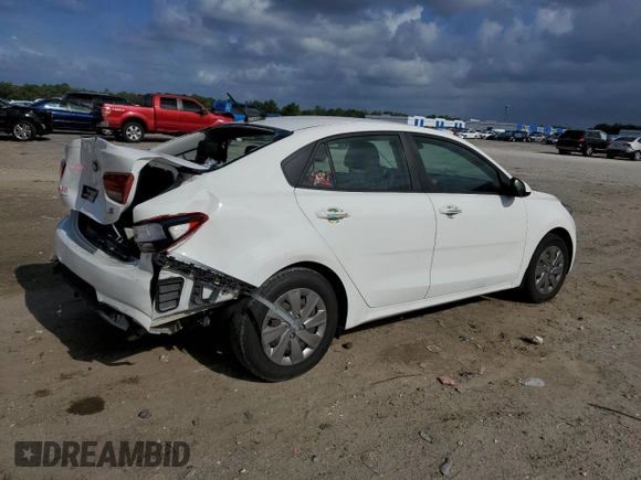 2020 Kia Rio S with VIN 3KPA24AD4LE256080, listed as a Copart auction lot 59801154 with 68,230 mi miles and Non Repairable. Bid and sale history available at carsss.com. Image 3.