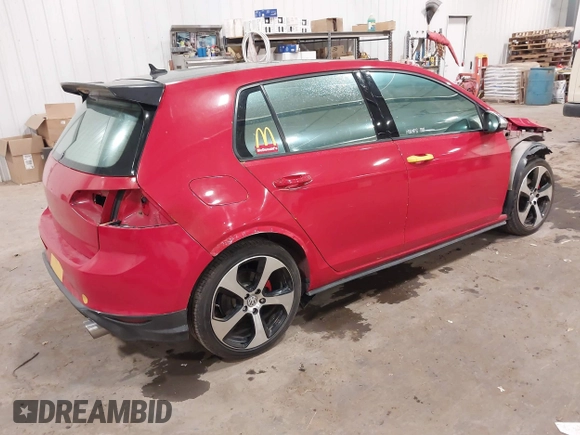 2015 Volkswagen Golf GTI SE with VIN 3VW5T7AU8FM087513, listed as a IAAI auction lot 41095244 with 84,064 mi miles. Bid and sale history available at carsss.com. Image 4.