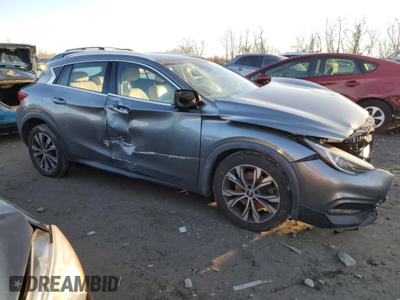 2017 Infiniti QX30 Luxury with VIN SJKCH5CRXHA017226, listed as a Copart auction lot 40426084 with 0 mi miles. Bid and sale history available at carsss.com. Image 4.