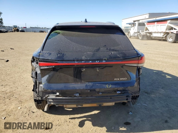 2023 Lexus RX 350 with VIN 2T2BAMBAXPC021856, listed as a Copart auction lot 56185115 with 36,438 mi miles and Salvage title. Bid and sale history available at DreamBid. Image 6.