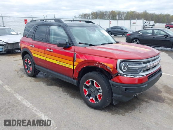 2024 Ford Bronco z VIN 3FMCR9K69RRF45079, wystawiony jako IAAI lot #42009210 z przebiegiem 3 267 mil mil oraz . Historia ofert i sprzedaży dostępna na DreamBid. Obrazek 1.