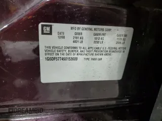 2009 Cadillac CTS RWD с VIN 1G6DF577490153609, выставлен на аукционе Copart как лот 56169675 с пробегом 278 316 миль миль и Списание • Salvage title. История ставок и продаж доступна на DreamBid. Изображение 12.