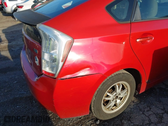 2010 Toyota Prius II with VIN JTDKN3DU4A0222759, listed as a IAAI auction lot 42036707 with 248,930 mi miles. Bid and sale history available at carsss.com. Image 12.