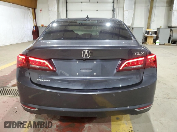 2016 Acura TLX Advance with VIN 19UUB2F73GA011382, listed as a Copart auction lot 56432475 with 104,948 mi miles and Salvage title. Bid and sale history available at DreamBid. Image 6.