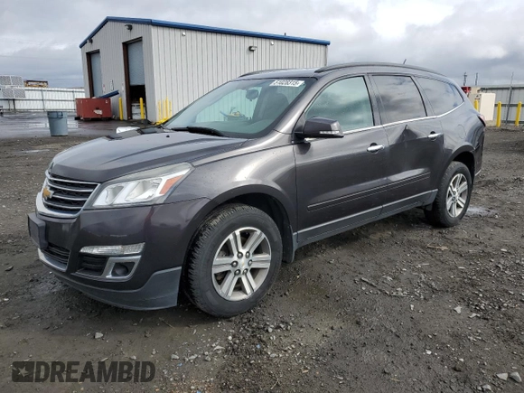 2015 Chevrolet Traverse LT with VIN 1GNKVGKDXFJ308807, listed as a Copart auction lot 51028315 with 140,153 mi miles and Salvage Title. Bid and sale history available at DreamBid. Image 1.