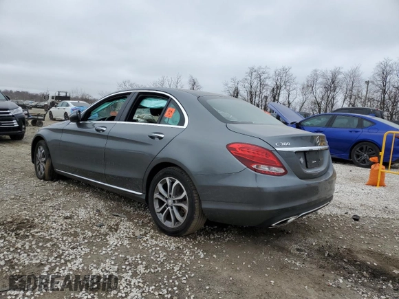 2017 Mercedes-Benz C 300 with VIN 55SWF4KBXHU210325, listed as a Copart auction lot 48869295 with 49,331 mi miles and Salvage Title. Bid and sale history available at carsss.com. Image 2.
