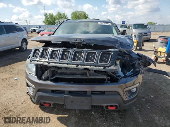 2018 Jeep Compass Trailhawk with VIN 3C4NJDDB0JT458339, listed as a Copart auction lot 58834155 with 103,811 mi miles and Salvage title. Bid and sale history available at DreamBid. Image 5.
