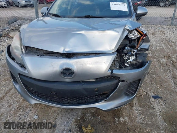 2013 Mazda 3 i SV with VIN JM1BL1TF4D1719757, listed as a IAAI auction lot 41845303 with 134,106 mi miles. Bid and sale history available at carsss.com. Image 6.
