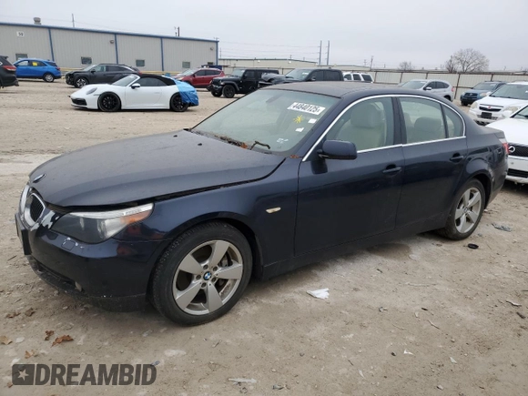2006 BMW 5 Series 530xi with VIN WBANF735X6CU20504, listed as a Copart auction lot 44840125 with 122,594 mi miles and Clean Title. Bid and sale history available at carsss.com. Image 1.