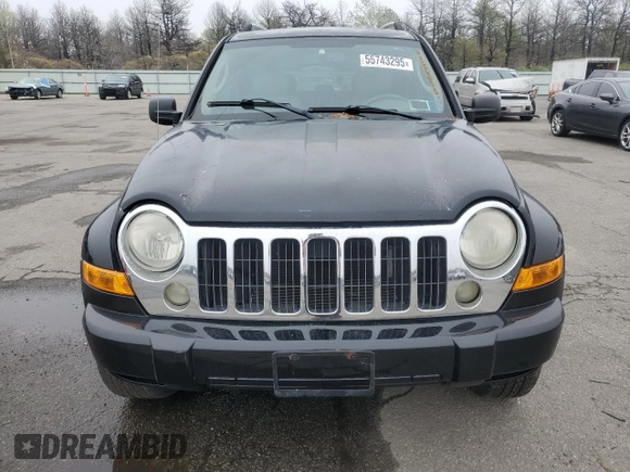 2006 Jeep Liberty Limited with VIN 1J8GL58K66W249698, listed as a Copart auction lot 55743295 with 177,398 mi miles and Clean title. Bid and sale history available at DreamBid. Image 5.