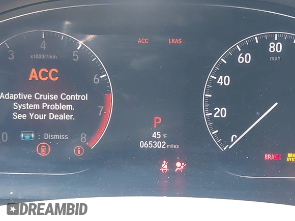 2019 Honda Accord Sport with VIN 1HGCV1F33KA135767, listed as a IAAI auction lot 41969916 with 65,302 mi miles and . Bid and sale history available at carsss.com. Image 15.