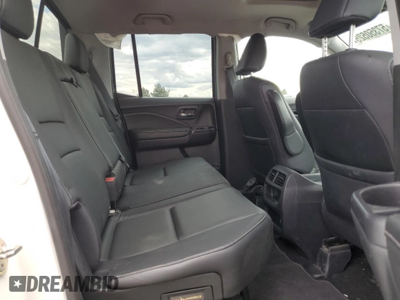 2019 Honda Ridgeline RTL-E with VIN 5FPYK3F74KB039057, listed as a Copart auction lot 57350525 with 105,102 mi miles and Salvage title. Bid and sale history available at DreamBid. Image 10.
