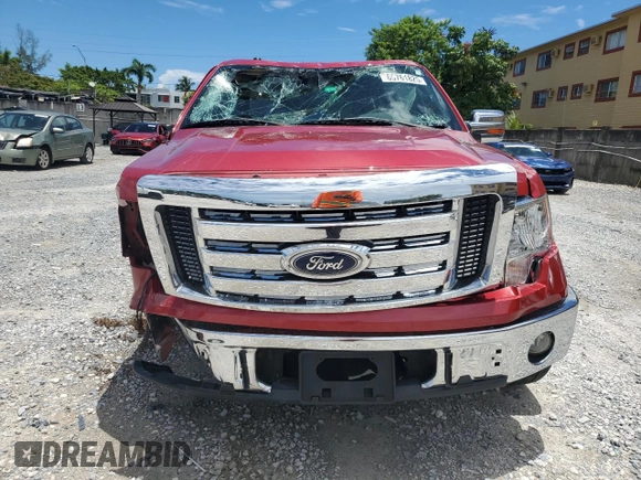 2010 Ford F-150 XL with VIN 1FTEW1C8XAFB04716, listed as a Copart auction lot 65761825 with 69,683 mi miles and Salvage title. Bid and sale history available at DreamBid. Image 5.