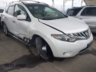 2009 Nissan Murano S with VIN JN8AZ18U59W104912, listed as a IAAI auction lot 42057100 with 142,408 mi miles. Bid and sale history available at carsss.com. Image 1.