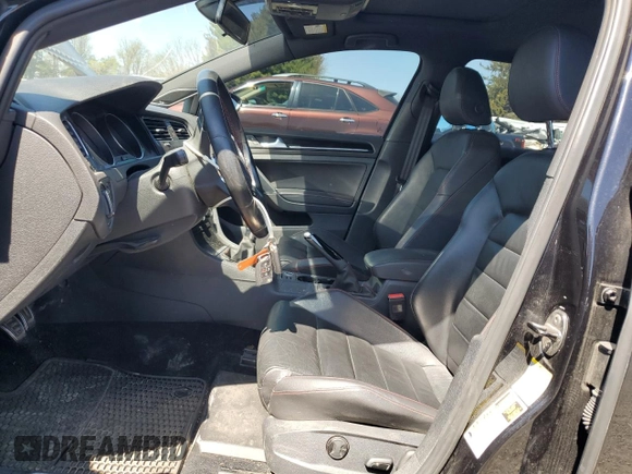 2015 Volkswagen Golf GTI SE with VIN 3VW5T7AU4FM019368, listed as a Copart auction lot 53050725 with 102,297 mi miles and Salvage Title. Bid and sale history available at carsss.com. Image 7.