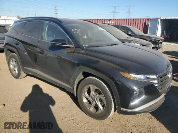 2022 Hyundai Tucson SEL with VIN 5NMJBCAE9NH137827, listed as a Copart auction lot 76742814 with 22,137 mi miles and Salvage Title. Bid and sale history available at carsss.com. Image 4.