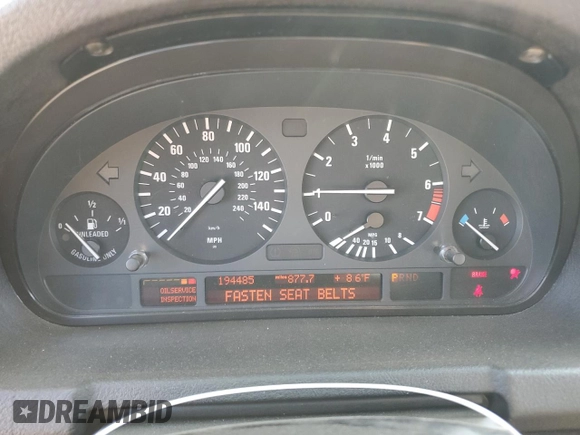 2005 BMW X5 3.0i with VIN 5UXFA13595LY02037, listed as a Copart auction lot 75937804 with 194,485 mi miles and Salvage Title. Bid and sale history available at carsss.com. Image 9.