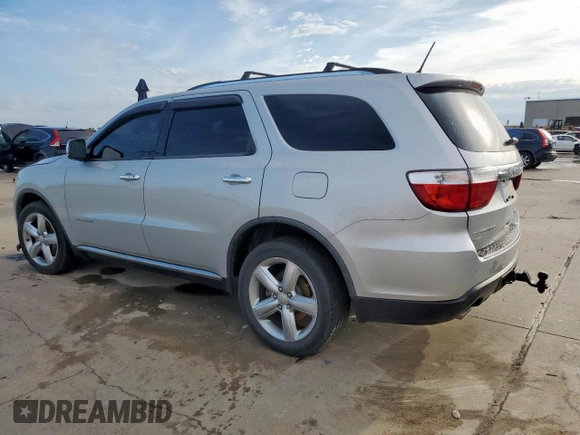 2012 Dodge Durango Citadel with VIN 1C4SDJET6CC240551, listed as a Copart auction lot 58664595 with 180,814 mi miles and Salvage title. Bid and sale history available at DreamBid. Image 2.
