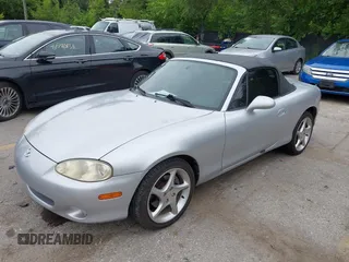 2002 Mazda MX-5 Miata Cloth with VIN JM1NB353820229890, listed as a IAAI auction lot 42750045 with 116,227 mi miles and . Bid and sale history available at DreamBid. Image 2.