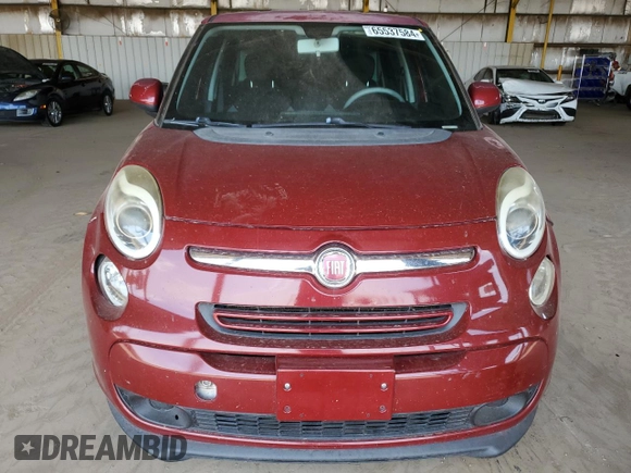 2014 FIAT 500L Easy with VIN ZFBCFABH0EZ021943, listed as a Copart auction lot 65537584 with 111,358 mi miles and Salvage Title. Bid and sale history available at carsss.com. Image 5.