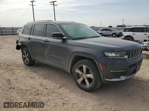 2021 Jeep Grand Cherokee Limited with VIN 1C4RJJBG3M8208322, listed as a Copart auction lot 56377745 with 89,879 mi miles and Salvage title. Bid and sale history available at DreamBid. Image 4.