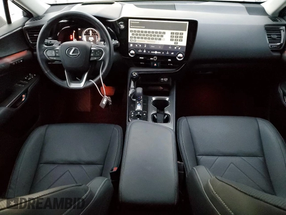 2023 Lexus NX 350h Luxury with VIN 2T2HKCEZ5PC010928, listed as a Copart auction lot 82840894 with 26,009 mi miles and Salvage Title. Bid and sale history available at DreamBid. Image 8.