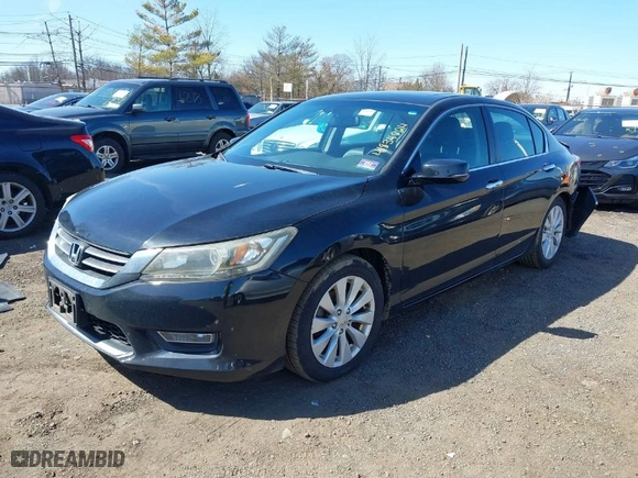 2015 Honda Accord Sedan EX-L with VIN 1HGCR2F80FA020958, listed as a IAAI auction lot 41834824 with 118,796 mi miles. Bid and sale history available at carsss.com. Image 2.