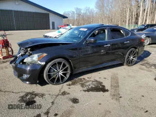 2012 Infiniti M37 with VIN JN1BY1AP2CM330080, listed as a Copart auction lot 82846994 with 0 mi miles and Salvage Title. Bid and sale history available at carsss.com. Image 1.