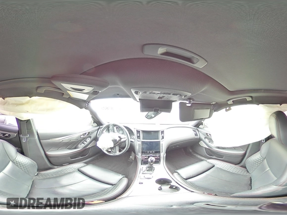 2018 Infiniti Q50 RED SPORT 400 with VIN JN1FV7AR5JM481734, listed as a Copart auction lot 48287625 with 0 mi miles and Salvage Title. Bid and sale history available at carsss.com. Image 13.