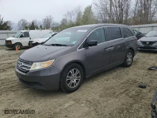 2011 Honda Odyssey EX with VIN 5FNRL5H4XBB009845, listed as a Copart auction lot 52554465 with 153,001 mi miles and Clean Title. Bid and sale history available at carsss.com. Image 1.